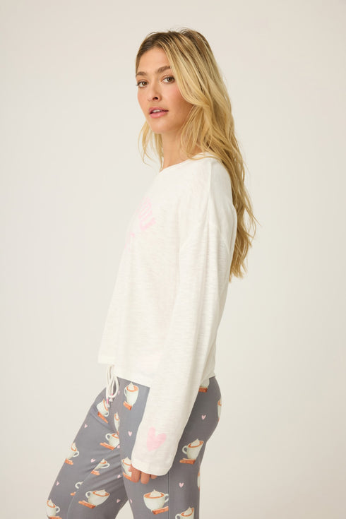 Pj Salvage Love You A Latte Long Sleeve
